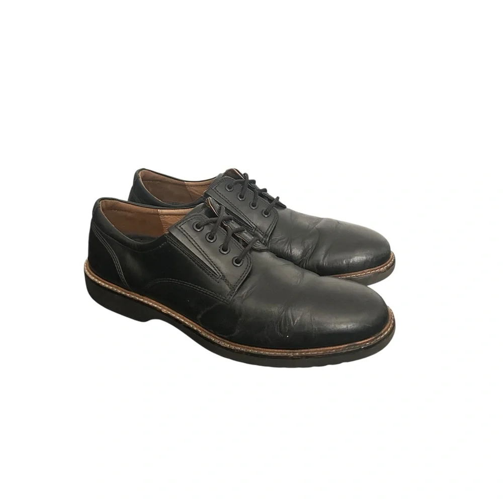 ECCO Men’s Leather Oxford 533254 Black Comfort Shoes Size 11